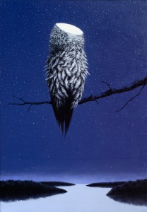Sowa 160x110cm, olej na płótnie, 2011,( sRGB zdjęcie 2015) 5