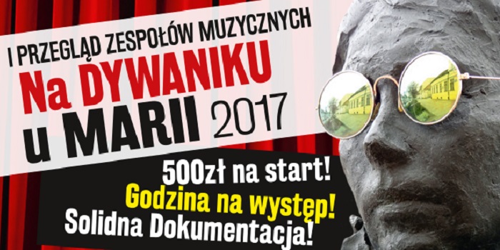 Scena „Na Dywaniku u Marii” czeka na zespoły. Czekają też nagrody