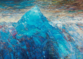 „SZKLANA GÓRA. Alpamayo. Cordillera Blanca” – olej na płótnie, 130 cm x 170 cm, 2010 r.